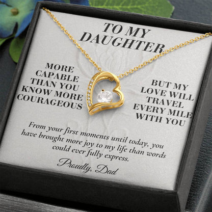 C142 - You Have A Heart Worth Protecting A Voice Worth Using And Dreams Worth Chasing - Forever Love Necklace