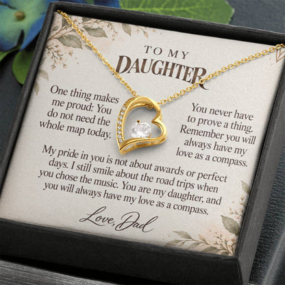 C578 - The Long Road Ahead And A Father Proud Of Who You Are - Forever Love Necklace
