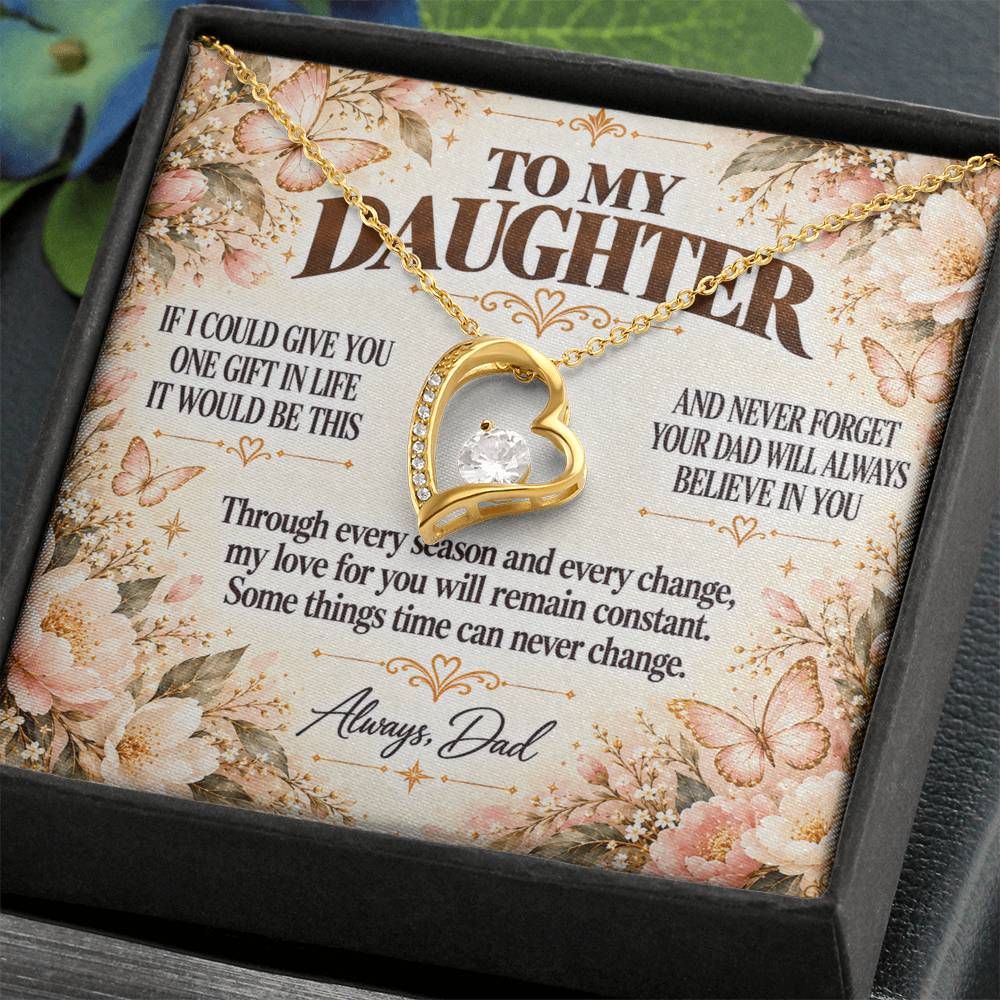 C378 - Dad’s Love Is A Promise That Time Distance And Change Can Never Break - Forever Love Necklace