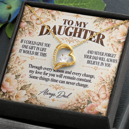 C378 - Dad’s Love Is A Promise That Time Distance And Change Can Never Break - Forever Love Necklace