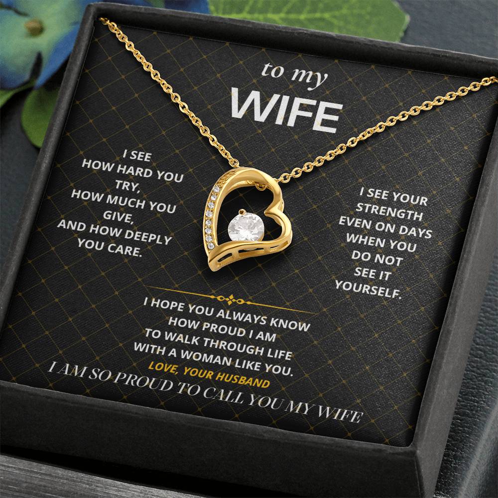 S36 - You Make Me Proud – Forever Love Necklace From Husband