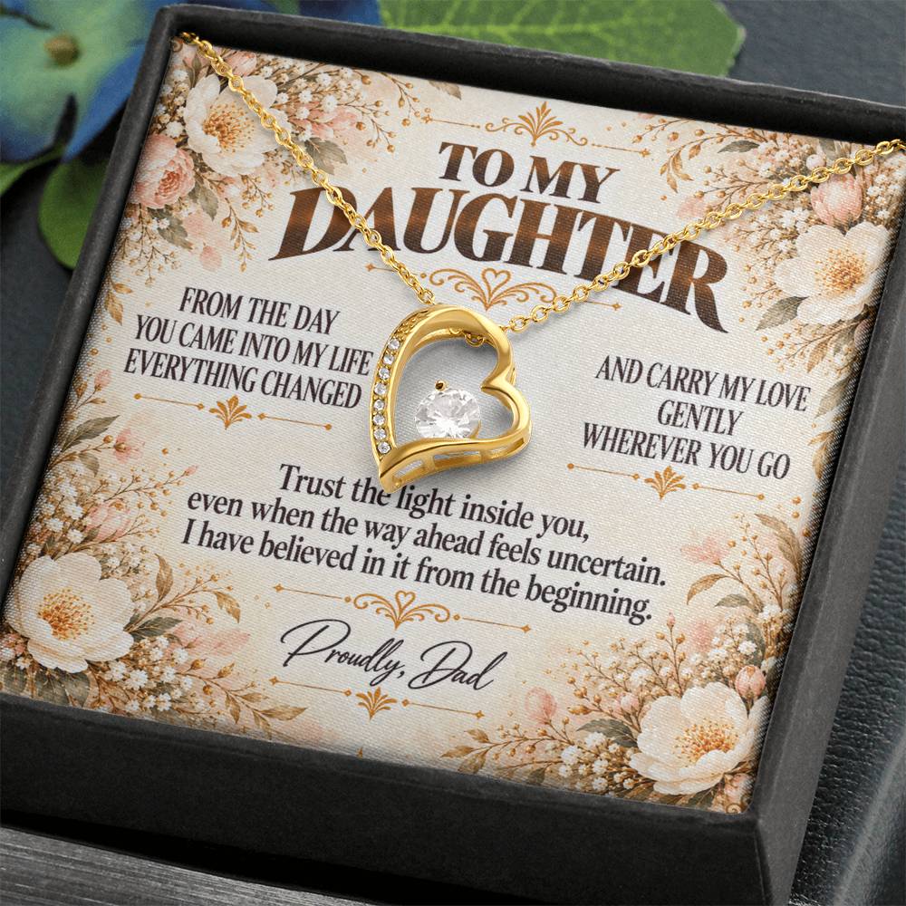 C390 - If You Ever Forget How Special You Are Remember Dad Has Never Forgotten For A Single Day - Forever Love Necklace