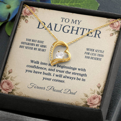 C79 - Your Life Is Yours To Create And I Will Always Be Proud Of The Woman You Become - Forever Love Necklace