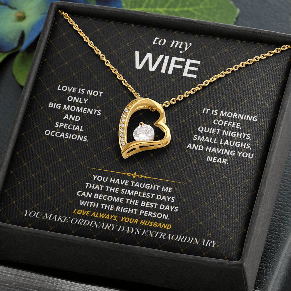 S52 - You Make Ordinary Days Special – Forever Love Necklace From Husband