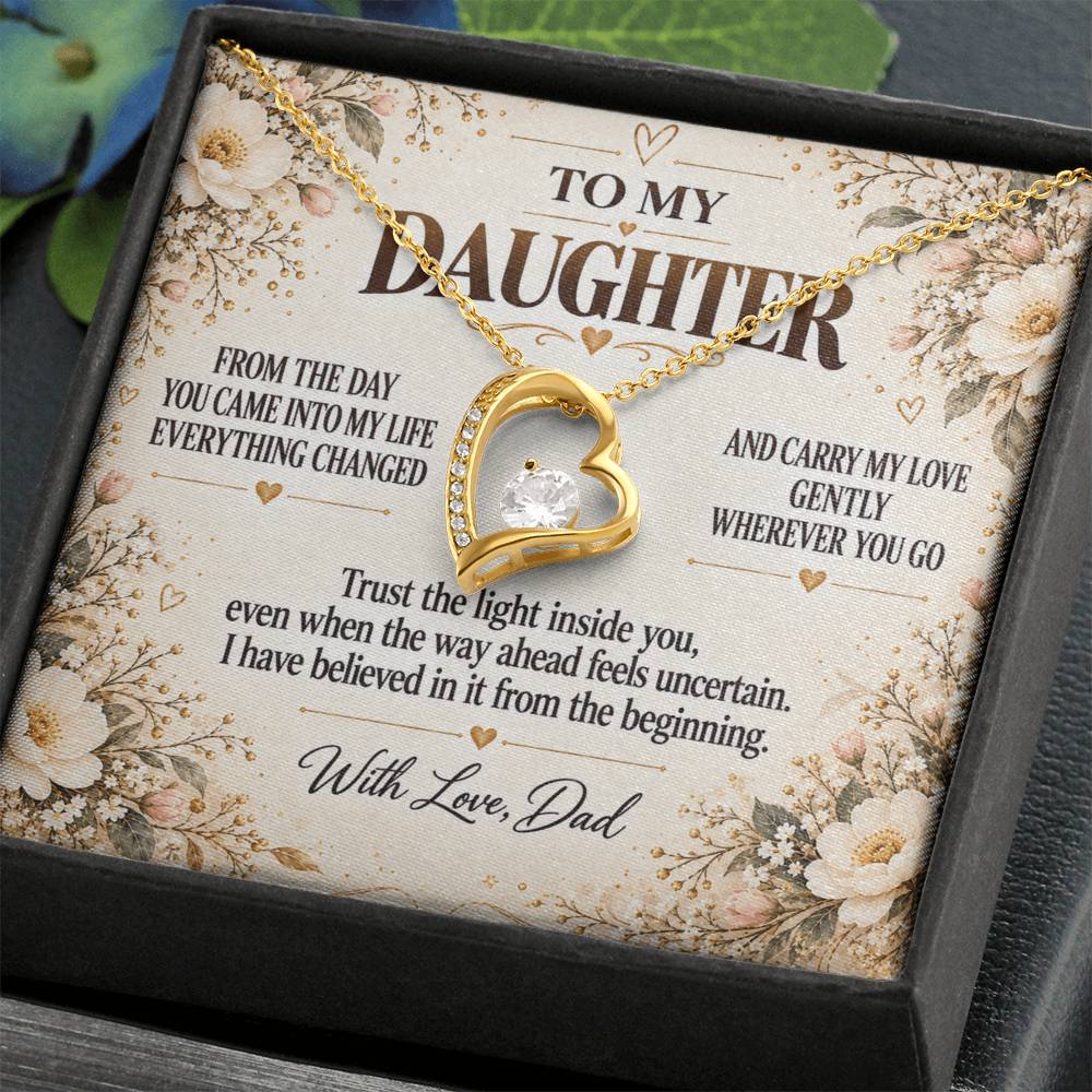 C265 - Never Doubt How Much Joy You Brought Into My Life From The Day You Arrived - Forever Love Necklace