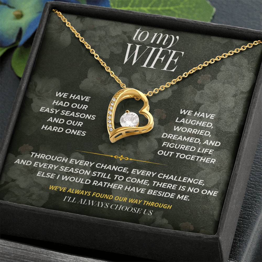 S84 - Through Every Season Of Life – Forever Love Necklace From Husband
