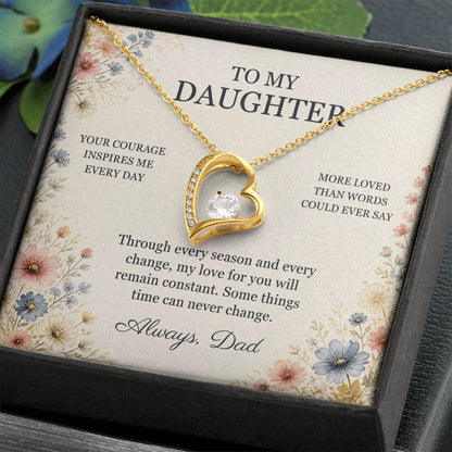C98 - Your Story Is Only Beginning And I Will Always Be Proud To Watch You Write Every Chapter - Forever Love Necklace