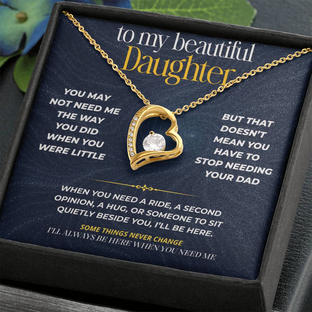 S271 - I’ll Always Be There When You Need A Dad – Forever Love Necklace From Dad