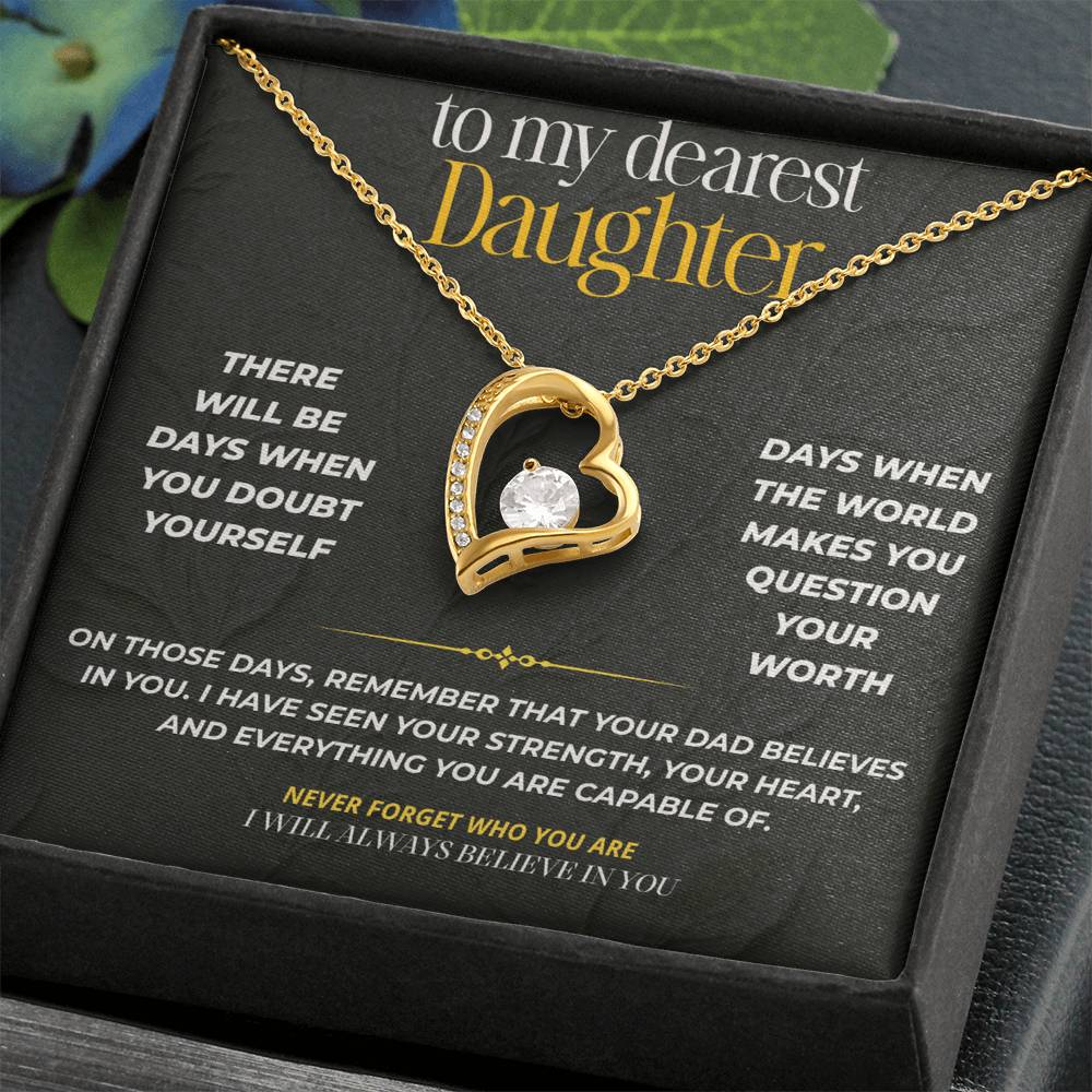 S210 - I’ll Always Believe In You – Forever Love Necklace From Dad