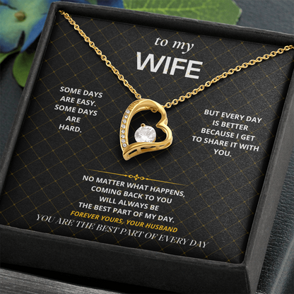 S44 - The Best Part Of Every Day – Forever Love Necklace From Husband