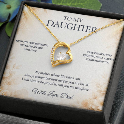 C81 - Let Your Heart Be Brave Your Dreams Be Big And Your Love For Yourself Be Strong - Forever Love Necklace