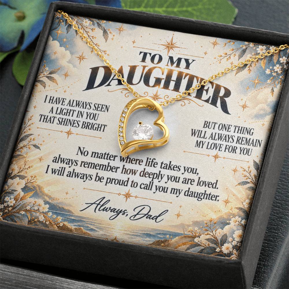 C346 - When Life Asks You To Be Strong Remember You Have Always Been Stronger Than You Know - Forever Love Necklace
