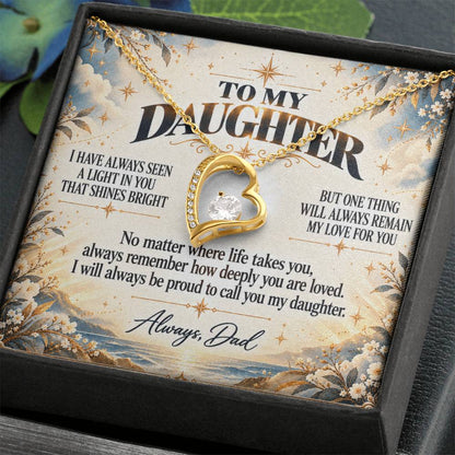 C346 - When Life Asks You To Be Strong Remember You Have Always Been Stronger Than You Know - Forever Love Necklace