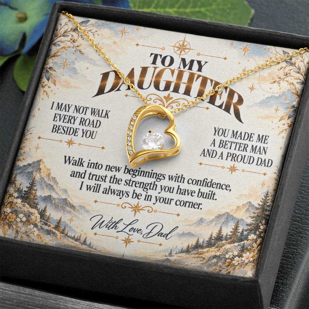 C449 - The Greatest Gift Life Gave Me Was The Chance To Love You As Your Dad - Forever Love Necklace
