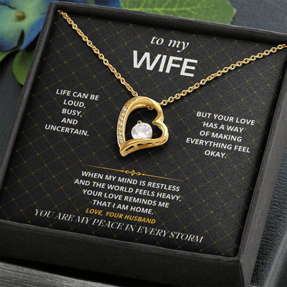 S30 - You Are My Peace – Forever Love Necklace From Husband