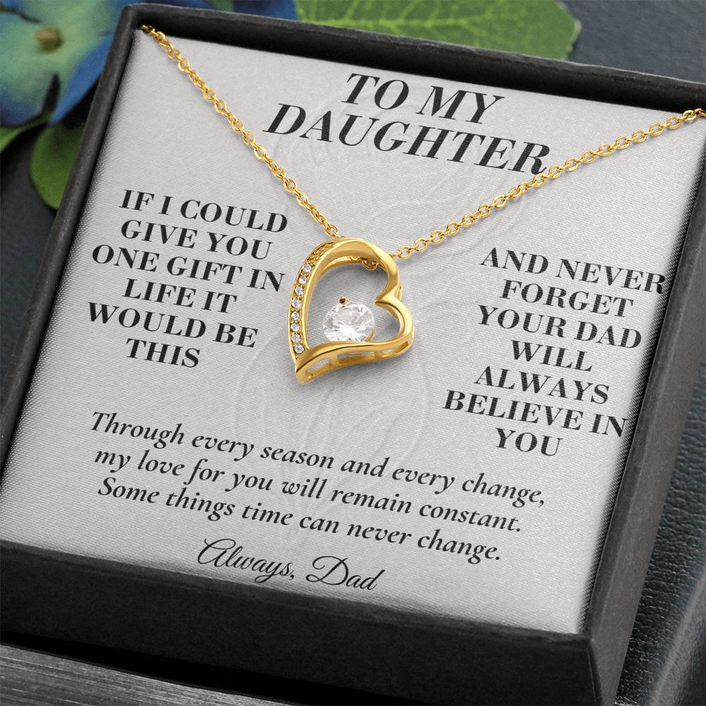 C178 - Dad’s Love Is A Promise That Time Distance And Change Can Never Break - Forever Love Necklace