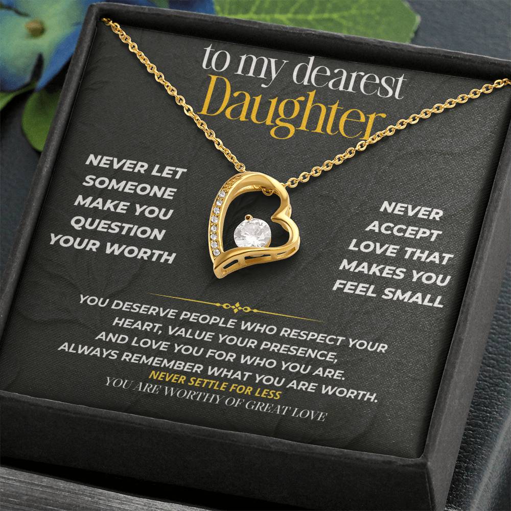 S231 - You Are Worthy Of Great Love – Forever Love Necklace From Dad