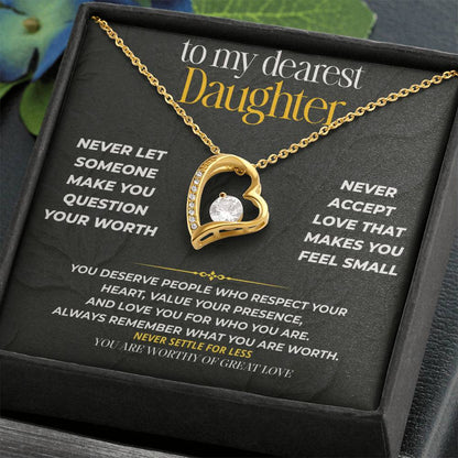 S231 - You Are Worthy Of Great Love – Forever Love Necklace From Dad
