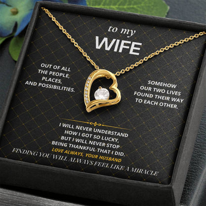 S73 - You Are My Miracle – Forever Love Necklace From Husband