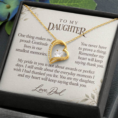 C583 - Across The Miles And A Father Proud Of Who You Are - Forever Love Necklace