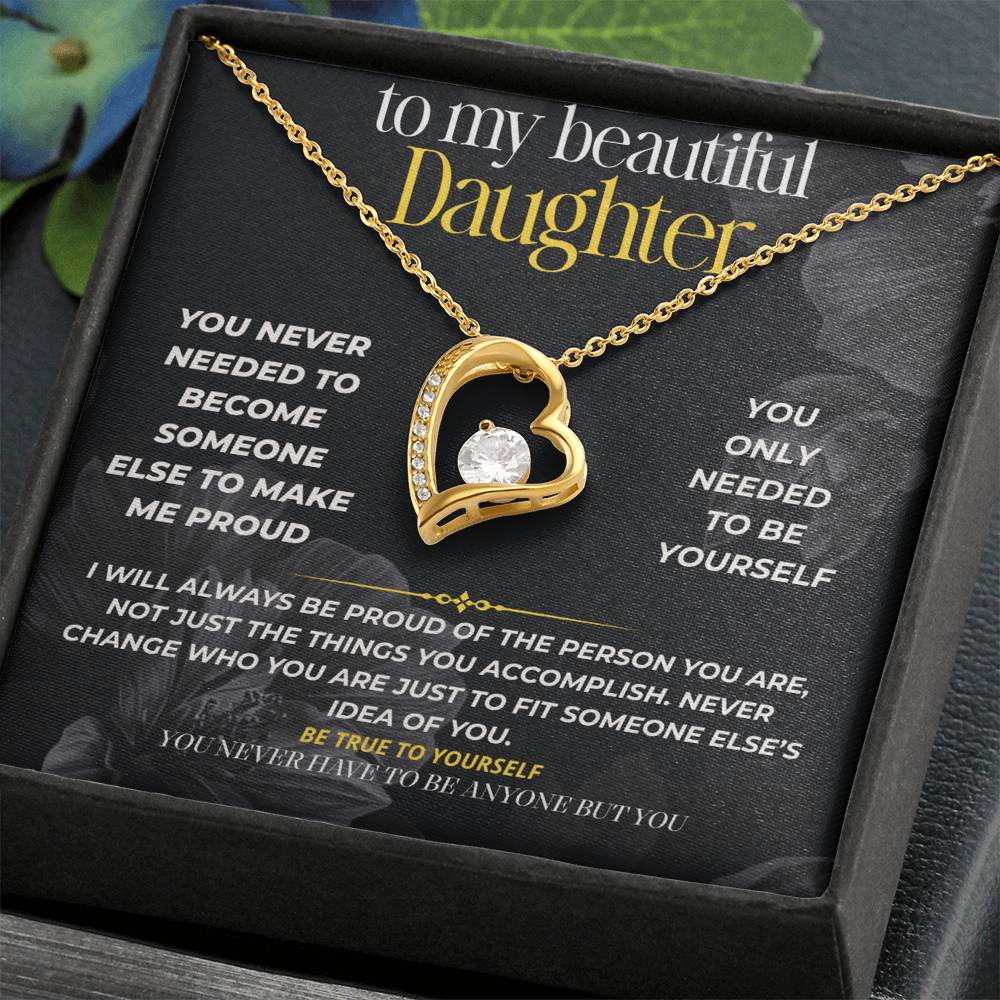S291 - You Don’t Have To Make Me Proud, Just Be You – Forever Love Necklace From Dad