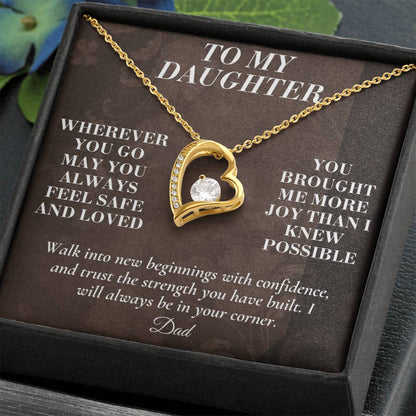 C164 - My Love Will Be Your Quiet Home Wherever Your Journey Takes You - Forever Love Necklace