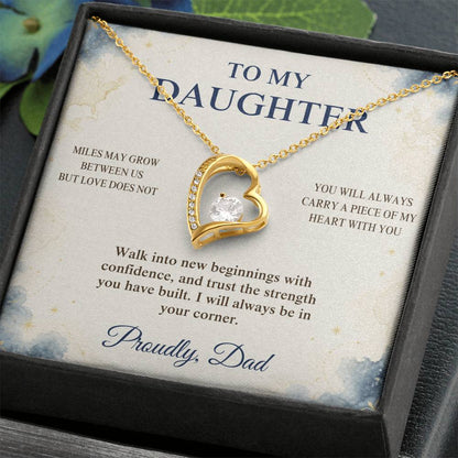 C94 - The Love Between A Father And Daughter Becomes A Legacy That Lives Beyond Every Season - Forever Love Necklace