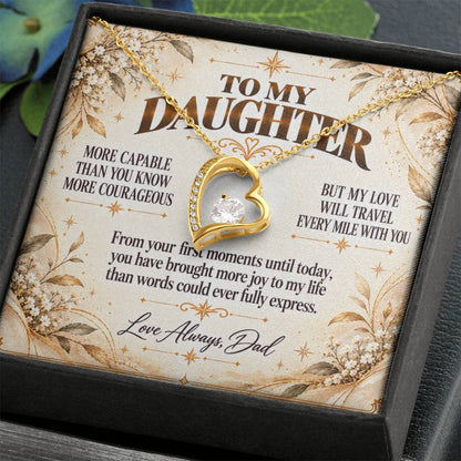 C392 - You Have A Heart Worth Protecting A Voice Worth Using And Dreams Worth Chasing - Forever Love Necklace