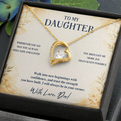 C89 - May You Always Choose The Life That Makes Your Heart Feel Free Brave And Fully Alive - Forever Love Necklace