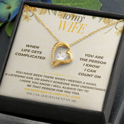 S130 - You’re The One I Can Always Count On – Forever Love Necklace From Husband