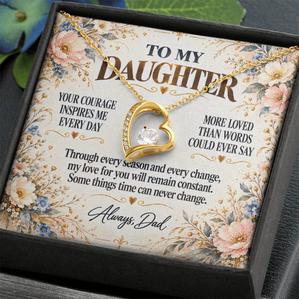 C298 - Your Story Is Only Beginning And I Will Always Be Proud To Watch You Write Every Chapter - Forever Love Necklace