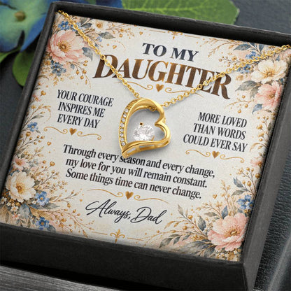 C298 - Your Story Is Only Beginning And I Will Always Be Proud To Watch You Write Every Chapter - Forever Love Necklace