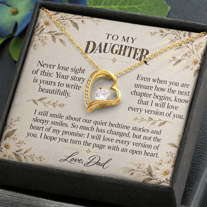 C519 - The Bedtime Stories We Shared And A Memory That Time Cannot Take Away - Forever Love Necklace