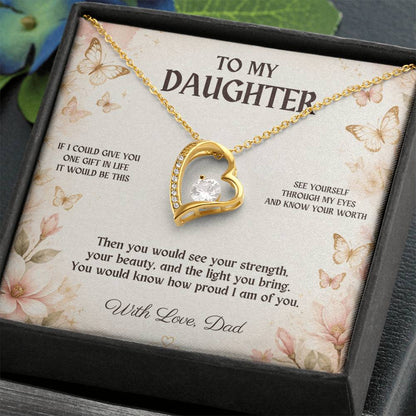 C3 - If I Could Give You One Gift It Would Be To See Yourself Through My Eyes - Forever Love Necklace