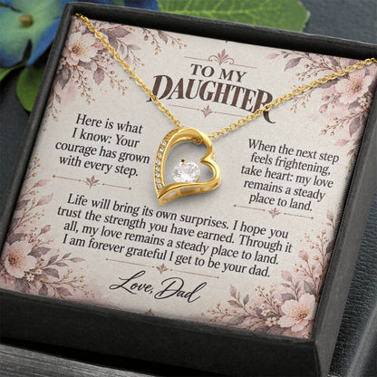 C505 - The Little Hand I Once Held And The Words I Hope You Always Remember - Forever Love Necklace
