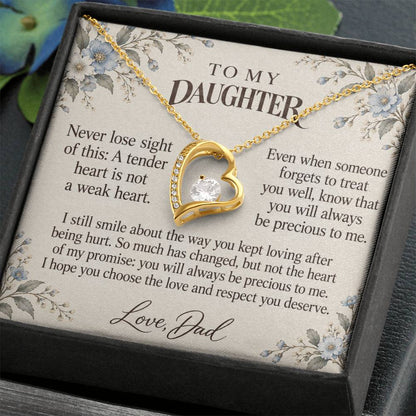 C618 - After The Heartbreak And A Father Proud Of Who You Are - Forever Love Necklace