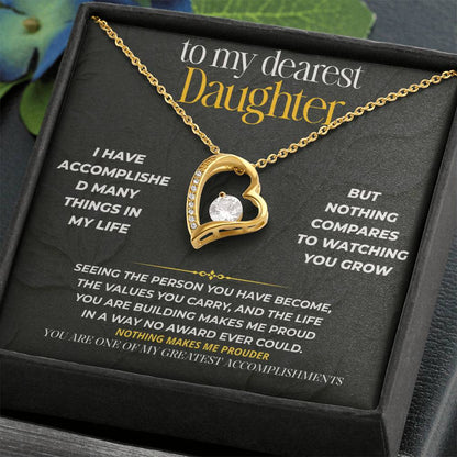S217 - You Are One Of My Greatest Accomplishments – Forever Love Necklace From Dad