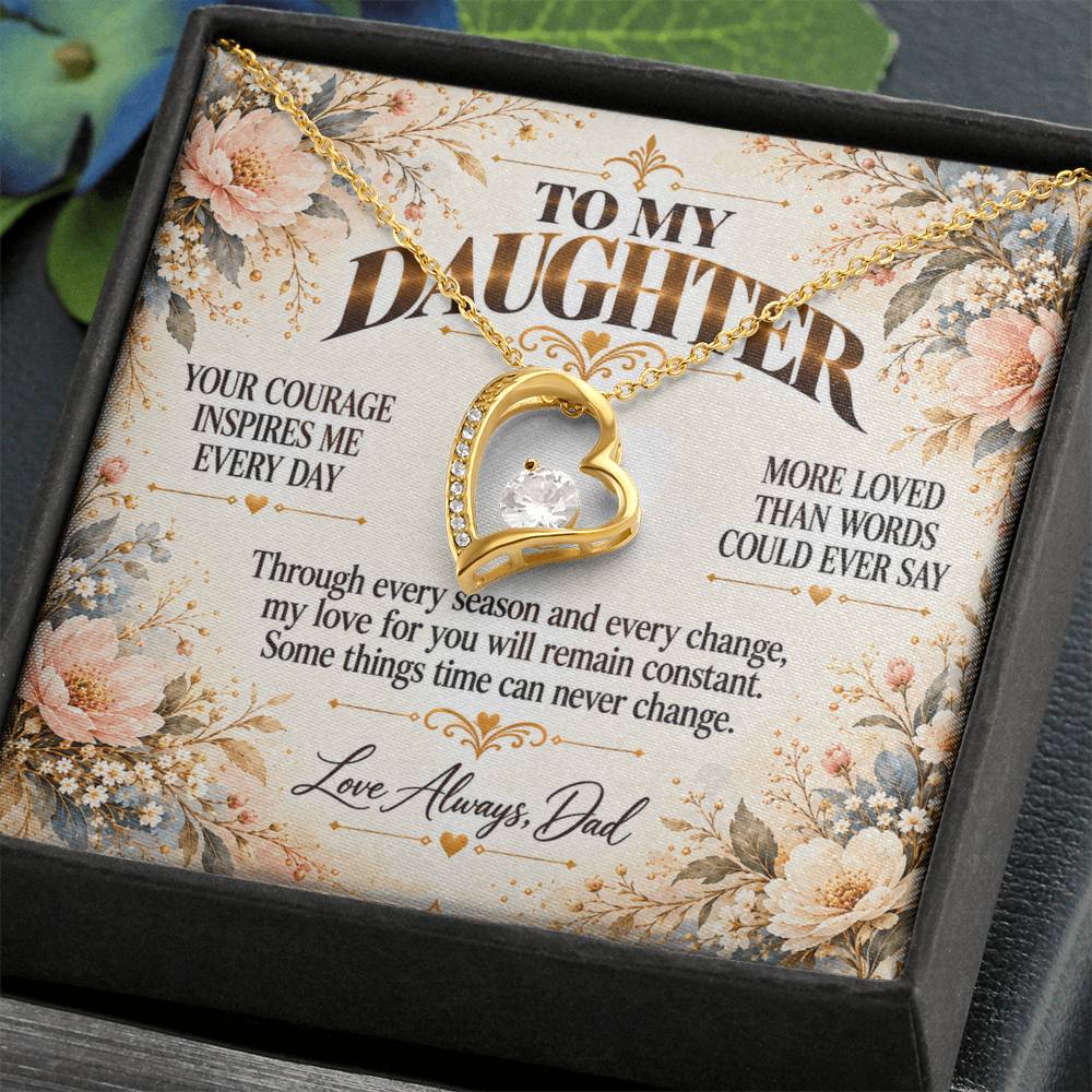 C448 - Your Story Is Only Beginning And I Will Always Be Proud To Watch You Write Every Chapter - Forever Love Necklace