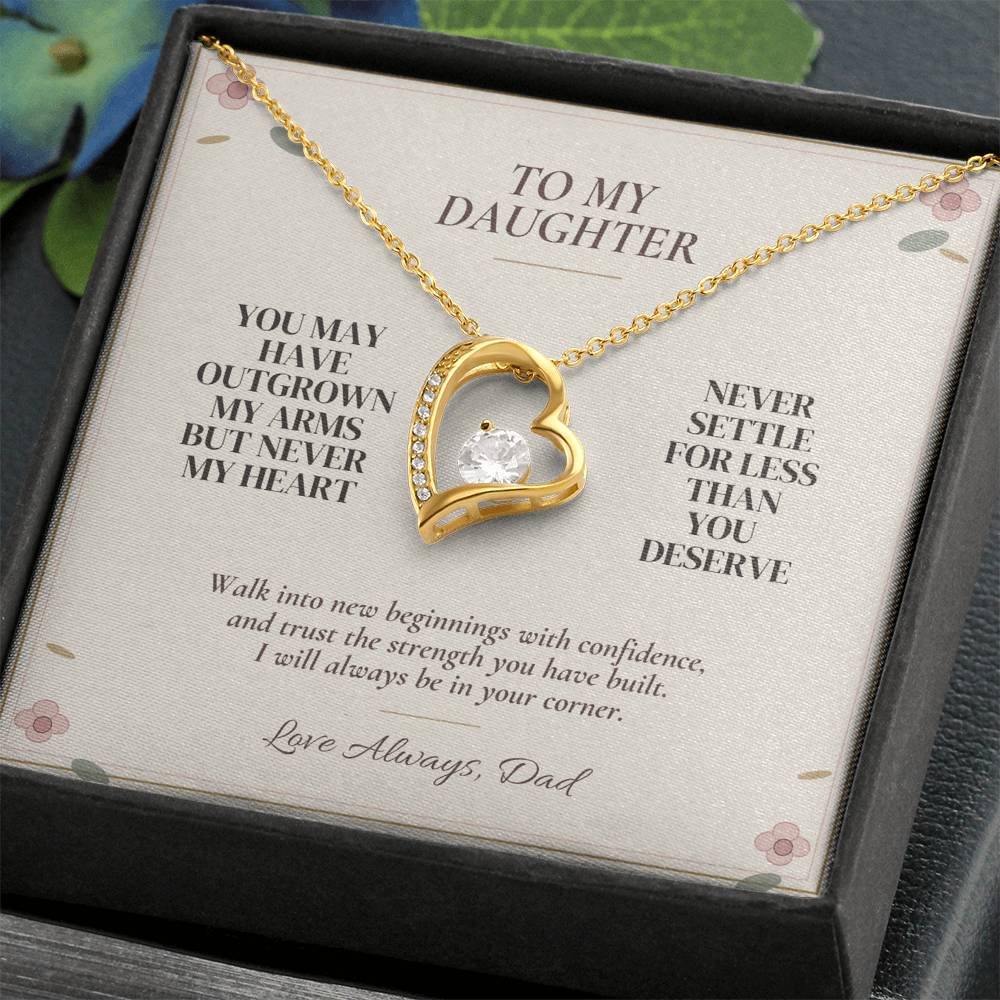 C104 - You Will Forever Be My Little Girl And One Of The Greatest Blessings Of My Life - Forever Love Necklace