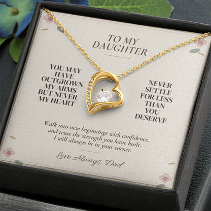 C104 - You Will Forever Be My Little Girl And One Of The Greatest Blessings Of My Life - Forever Love Necklace