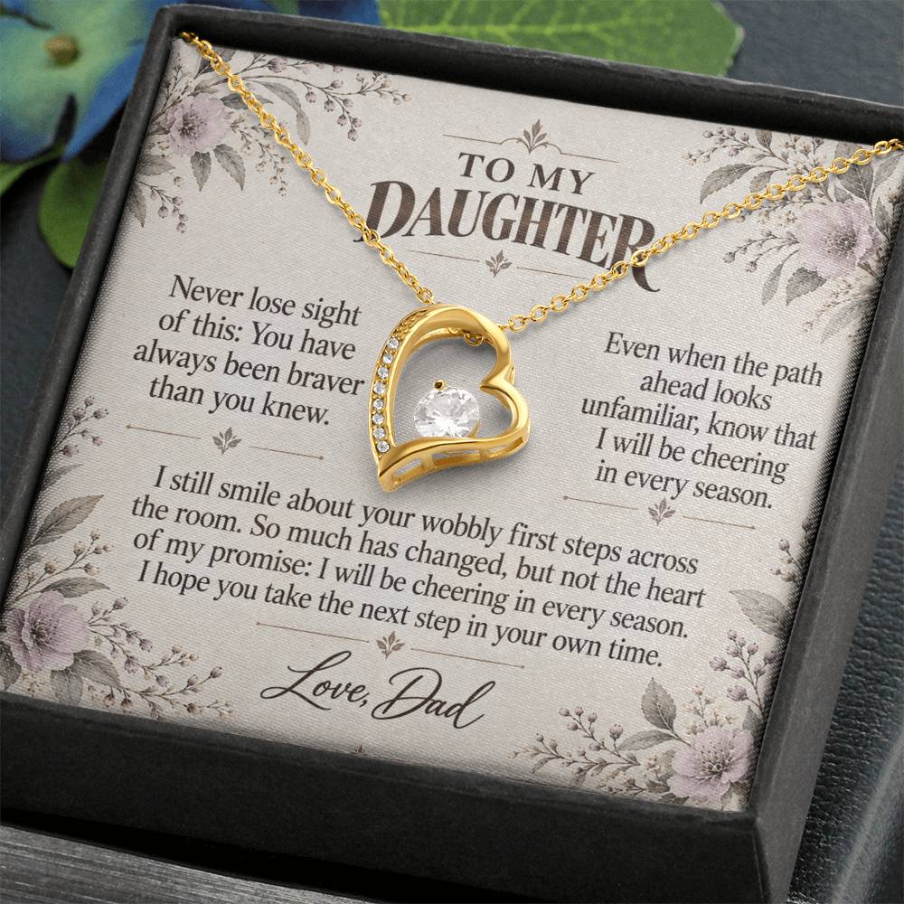 C507 - The First Steps We Cheered And A Promise To Carry Into New Chapters - Forever Love Necklace