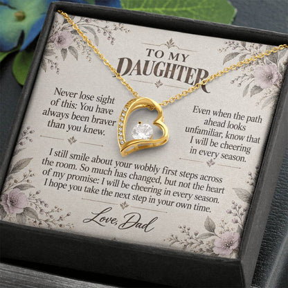 C507 - The First Steps We Cheered And A Promise To Carry Into New Chapters - Forever Love Necklace