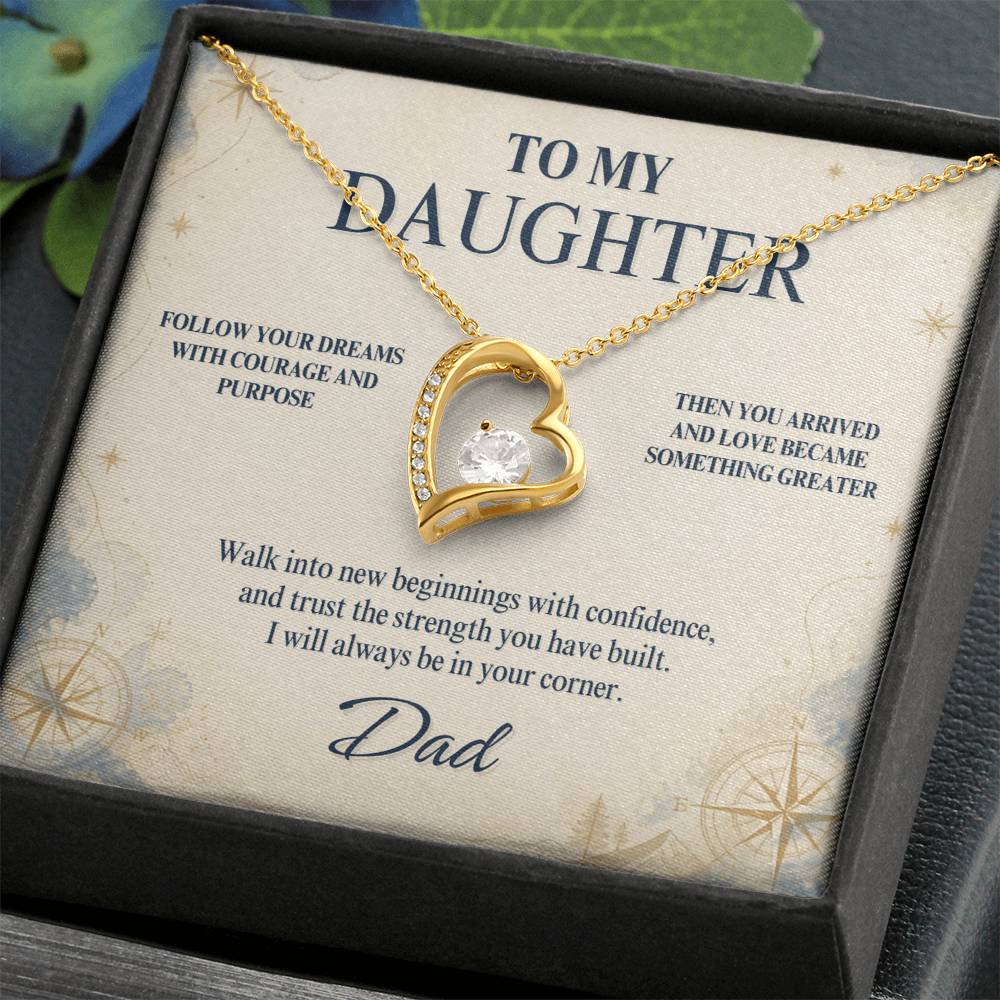 C84 - When You Feel Lost Remember The Love That Raised You Will Always Help Guide You Home - Forever Love Necklace
