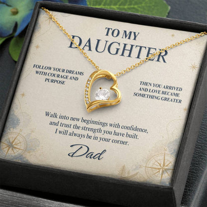 C84 - When You Feel Lost Remember The Love That Raised You Will Always Help Guide You Home - Forever Love Necklace