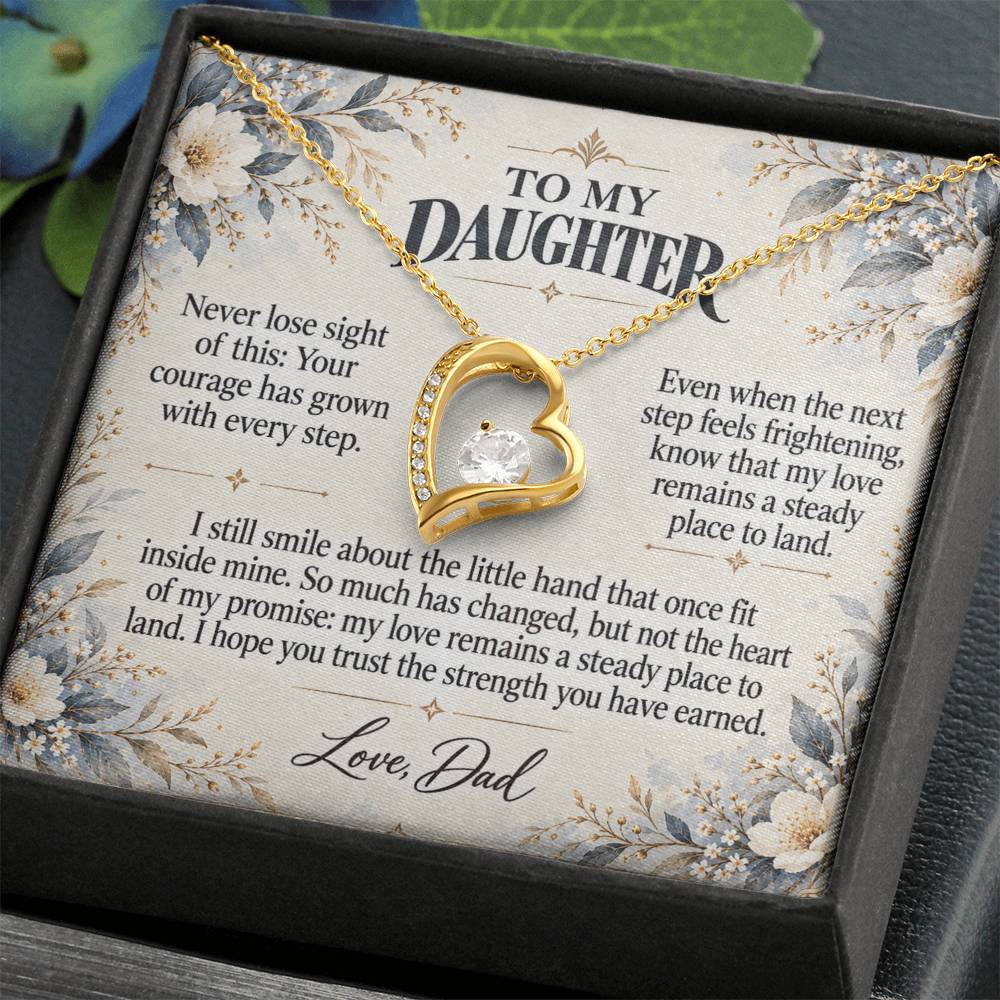 C504 - The Little Hand I Once Held And A Memory That Time Cannot Take Away - Forever Love Necklace