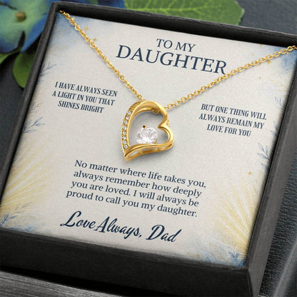 C96 - When Life Asks You To Be Strong Remember You Have Always Been Stronger Than You Know - Forever Love Necklace