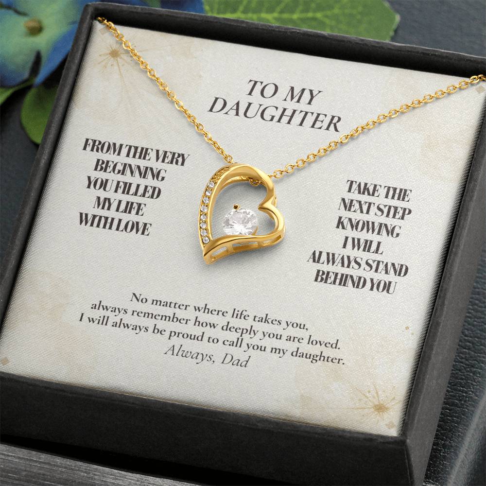 C106 - From The Very Beginning You Filled My Life With Love Pride And Joy - Forever Love Necklace