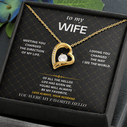 S34 - My Favorite Hello – Forever Love Necklace From Husband