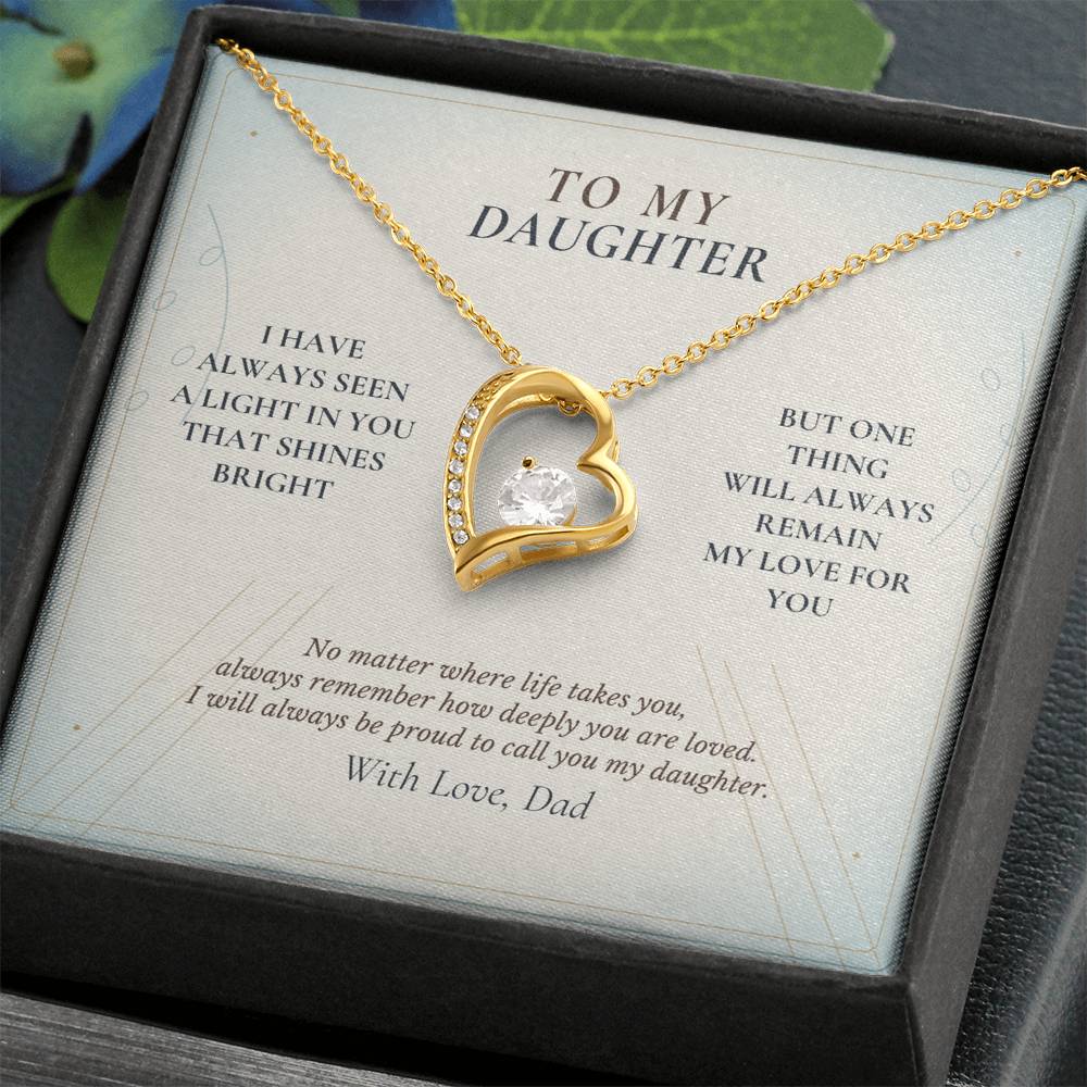 C121 - I Hope You Always See The Light In Yourself That I Have Seen Since The Beginning - Forever Love Necklace