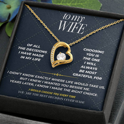 S101 - You’re The Best Decision I Ever Made – Forever Love Necklace From Husband
